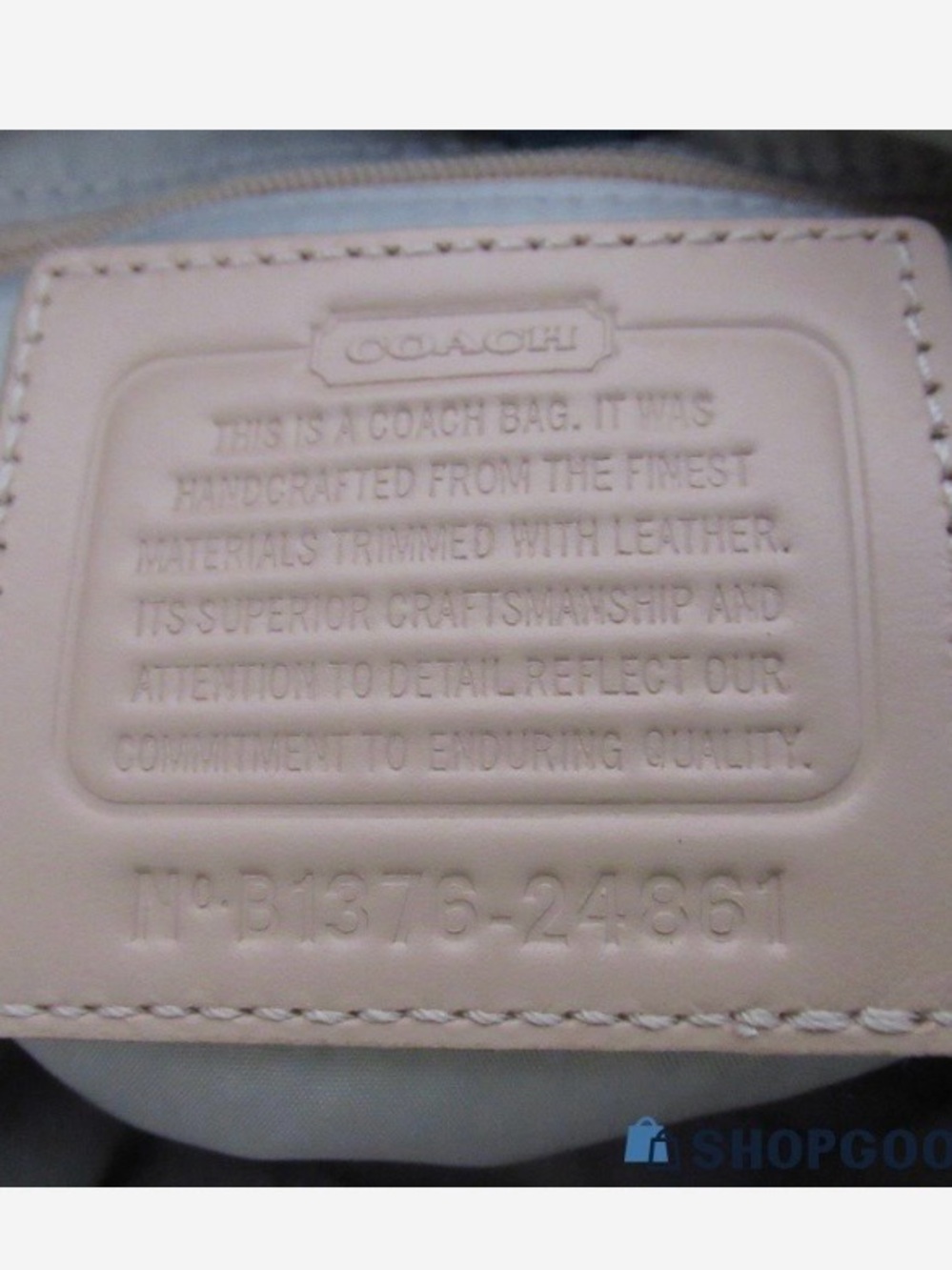 Coach Black Crossbody Bag with Pink Trim and Strap Accents - Picture 9 of 10